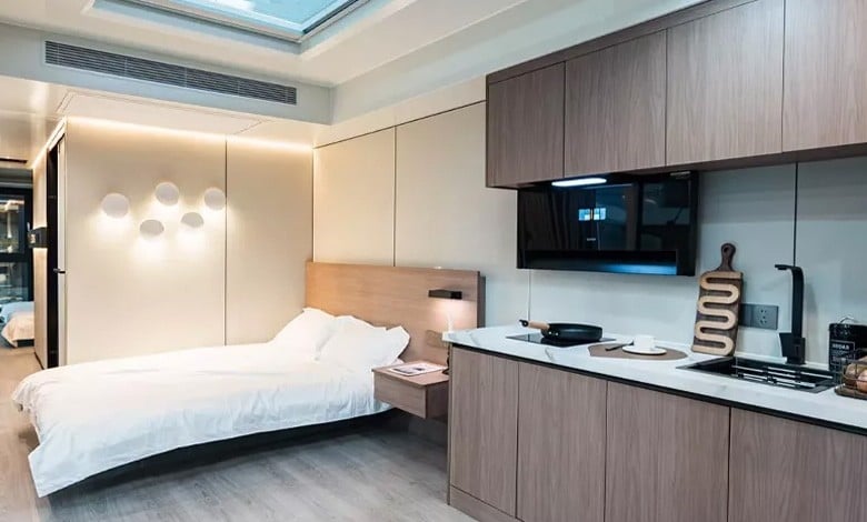 Is There A Capsule House With A Kitchen?